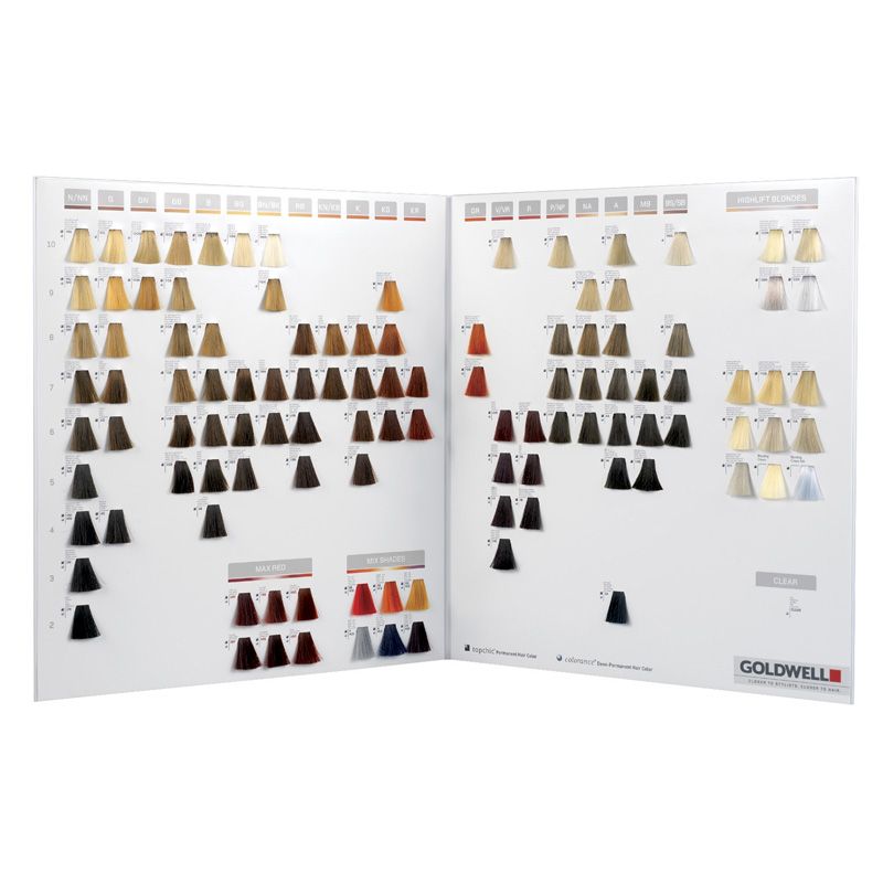 Goldwell Topchic & Colorance Highlift Shade Chart